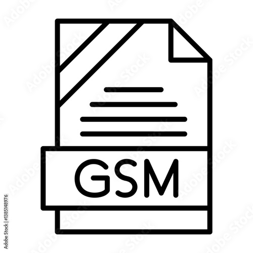 KAR File Format Outline Style Icon