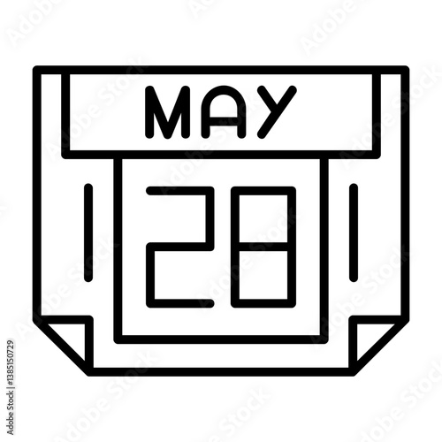 28 May Outline Style Icon