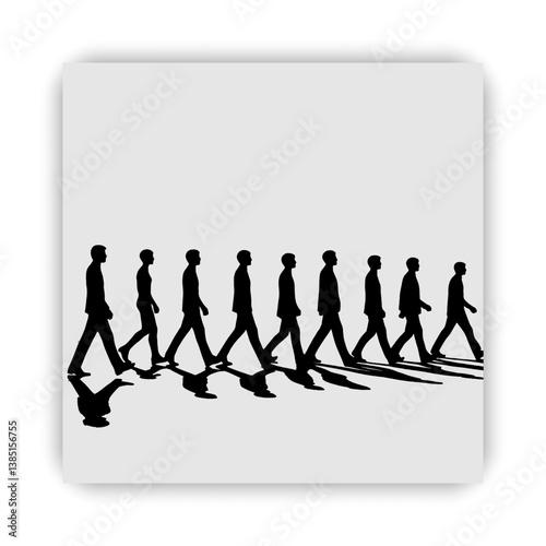 group of business people holding a sign