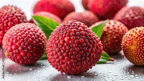 Vibrant litchi photos: juicy, red, and ready. High-resolution stock images for sale.