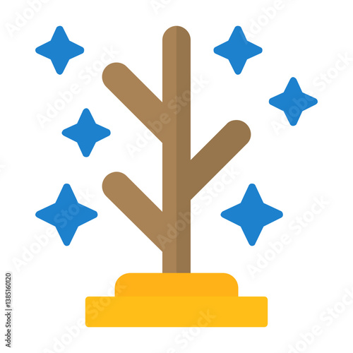 Coat rack Vector Flat Style Icon
