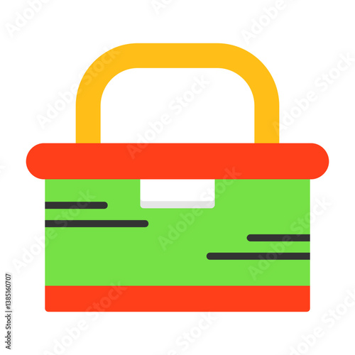 Lunchbox Vector Flat Style Icon