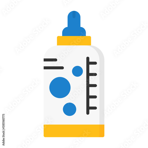 Baby bottle Vector Flat Style Icon