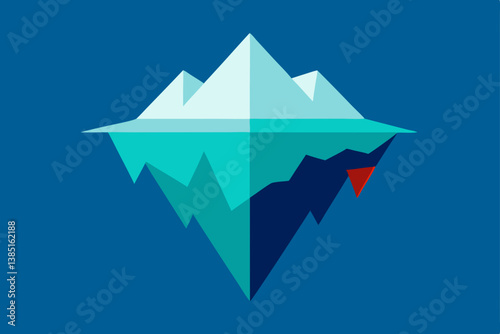 vector illustration of a origami crane