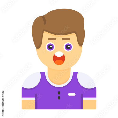 Hesitation Flat Style Emotion Icon