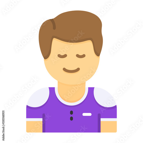 Pleasure Flat Style Emotion Icon