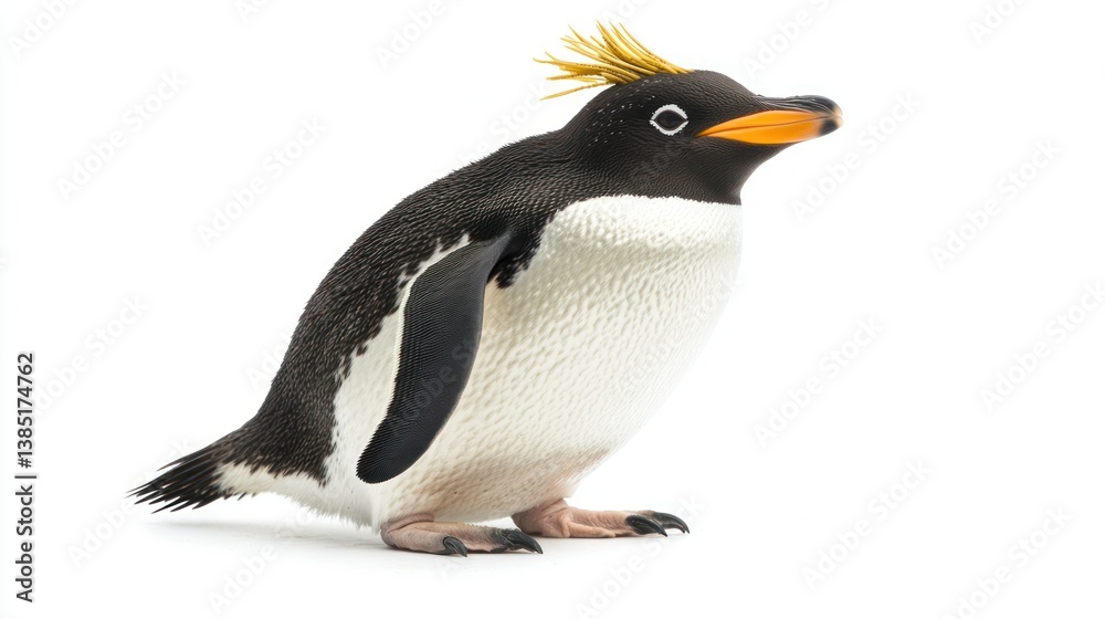 Obraz premium Macaroni Penguin isolated on white background