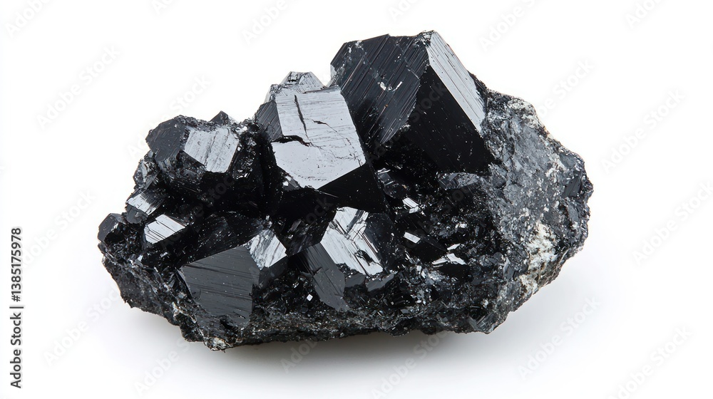 Magnetite isolated on white background Magnetite isolated on white background