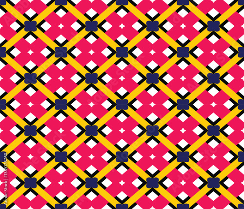 Beautiful geometric vector pattern perfect for fabric, wallpaper and home decor