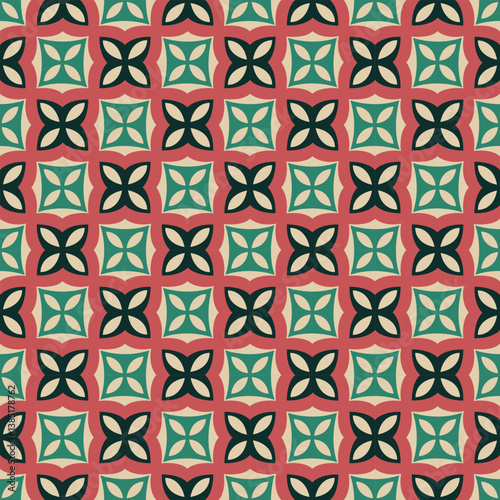 Beautiful geometric vector pattern perfect for fabric, wallpaper and home decor