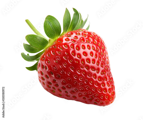 une fraise en gros plan