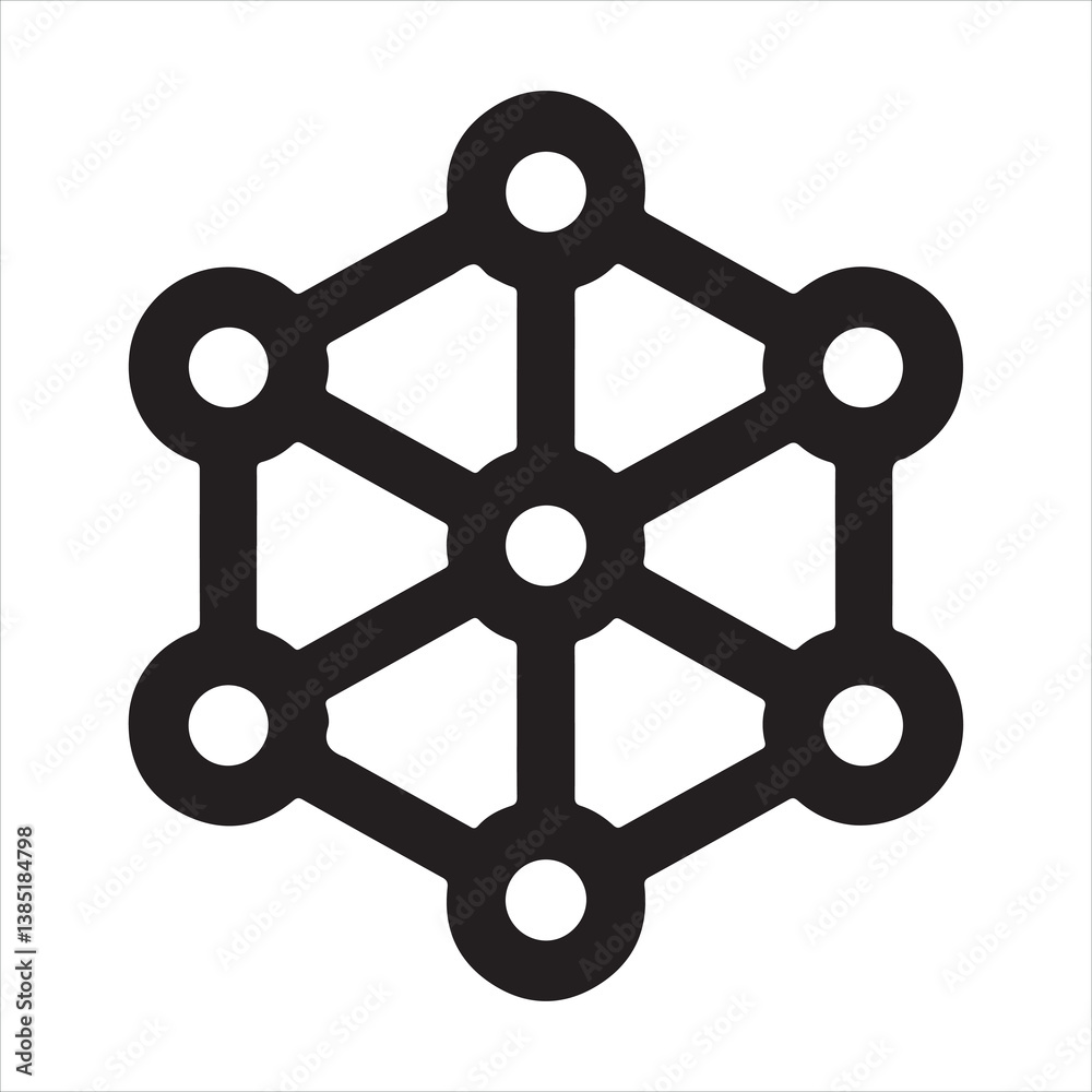 Network Connection Icon black silhouette
Network Connection Icon black silhouette