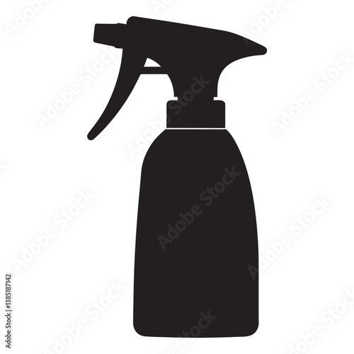 Pepper spray icon, black silhouette vector illustration  on a white background