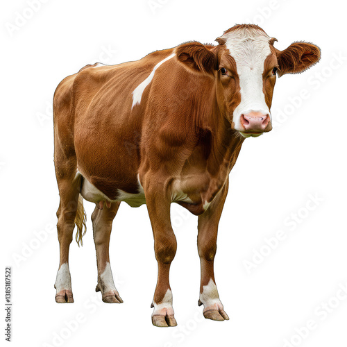 Adorable Brown Cow Image
