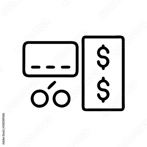 amount icon flat vector