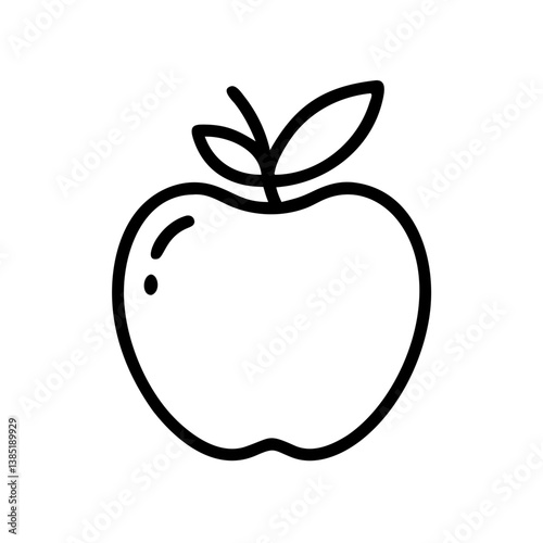 apple icon flat vector