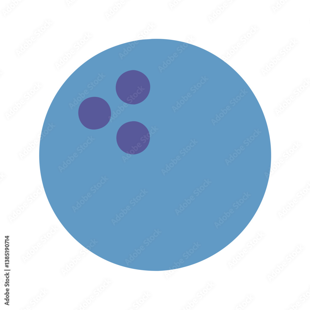 Fototapeta premium Stylish Bowling Ball Icon for Games