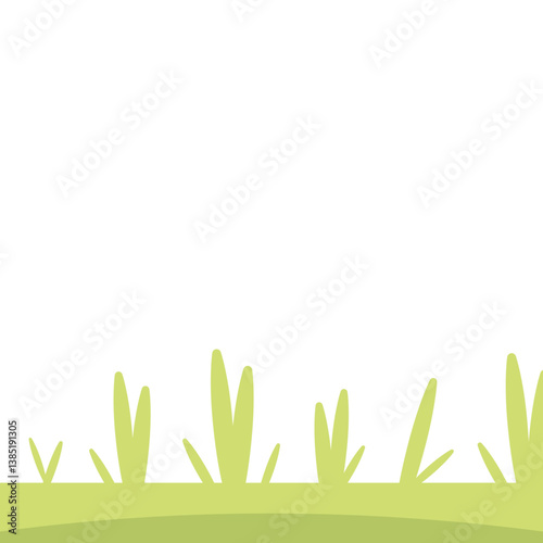 Grass Footer Illustration