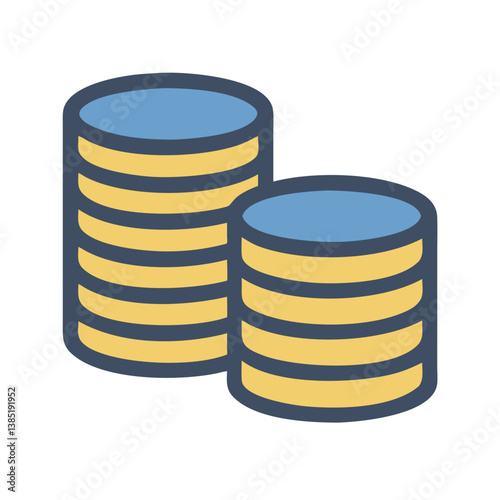  Creative Coin Stack Icon for Wealth