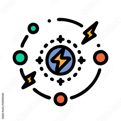  Icon of Cosmic Energy for Space Themes