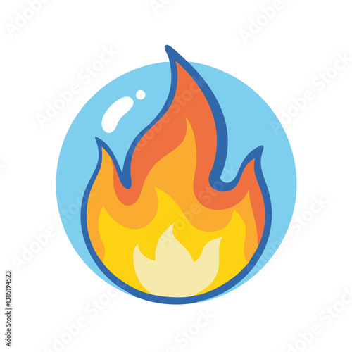  Dynamic Elemental Fire Icon for Fantasy