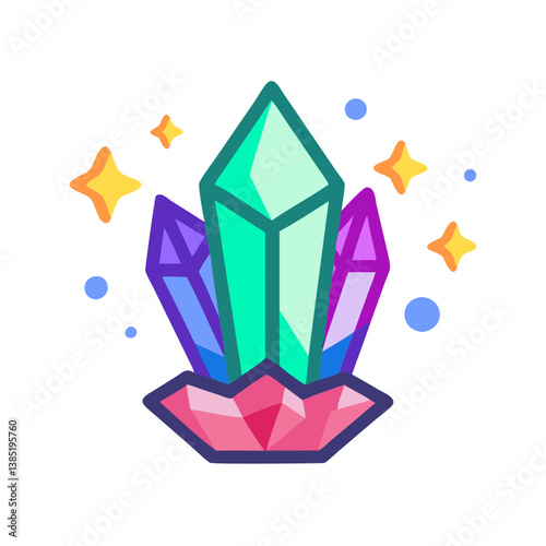  Creative Fantasy Crystal Icon for Spells