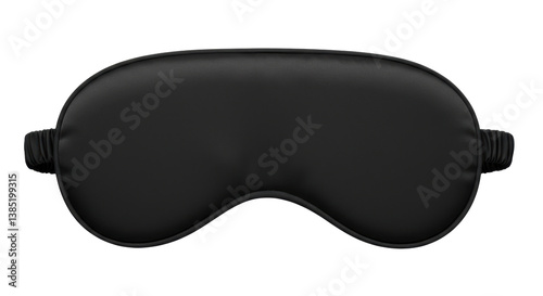 Canvastavla Isolated Black Silk Sleep Mask Eye Cover Relaxation