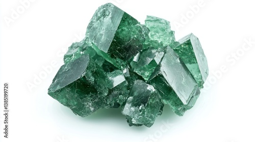 Nepheline Syenite isolated on white background photo
