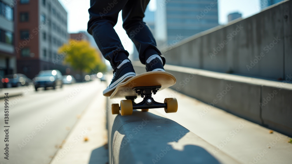 Fototapeta premium Extreme Skateboarding: Tricks and Speed