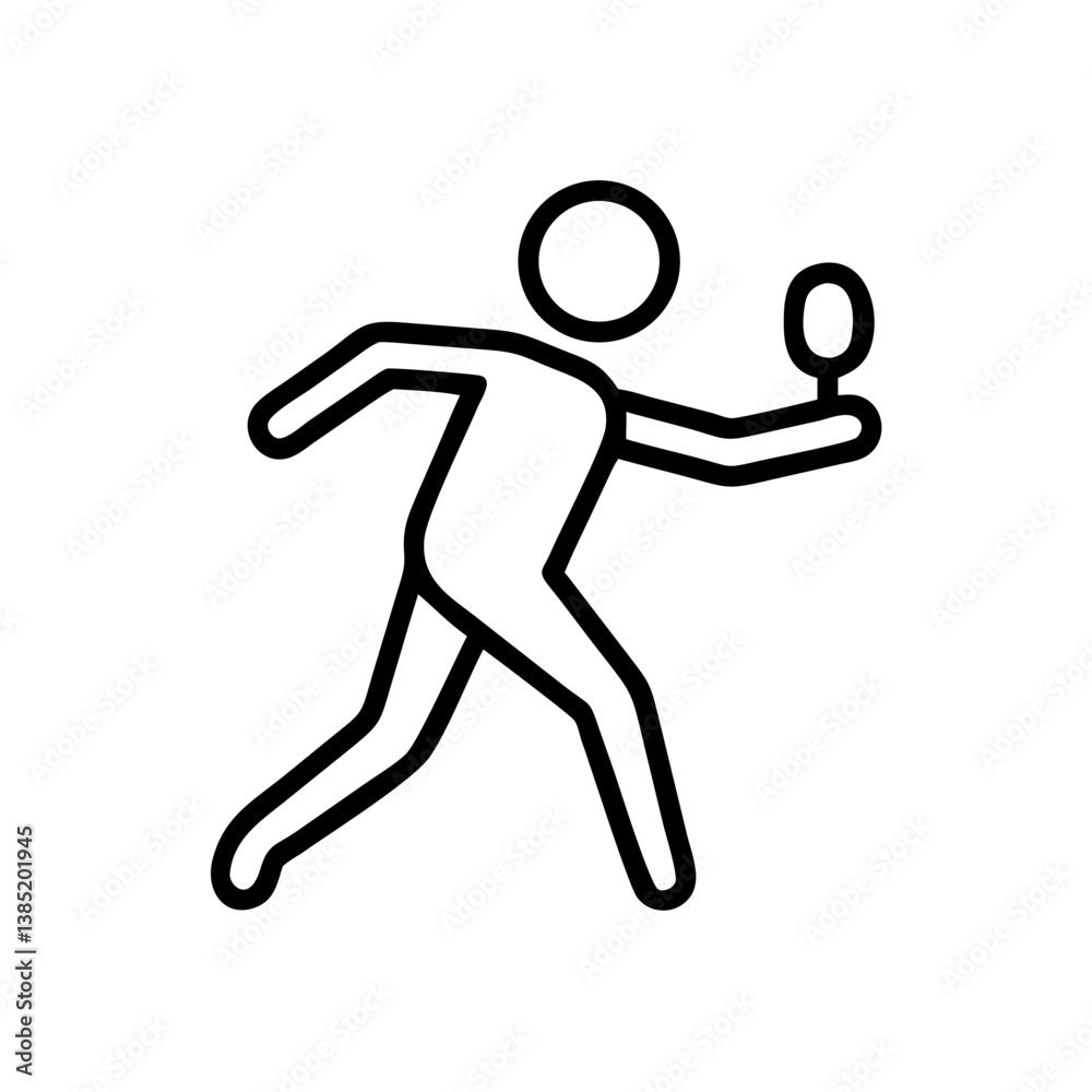 athlete icon flat vector athlete icon flat vector