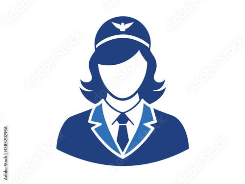 Flight Attendant Icon A Symbol of Service in the Skies