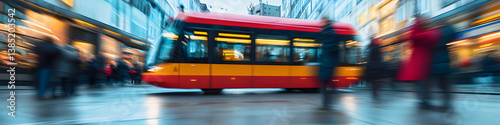 Dynamic Urban Mobility Revolution High-Energy City Transit Motion Blur Showcasing Multimodal Transportation Trends for Next-Gen Sustainable Commuting Solutions
