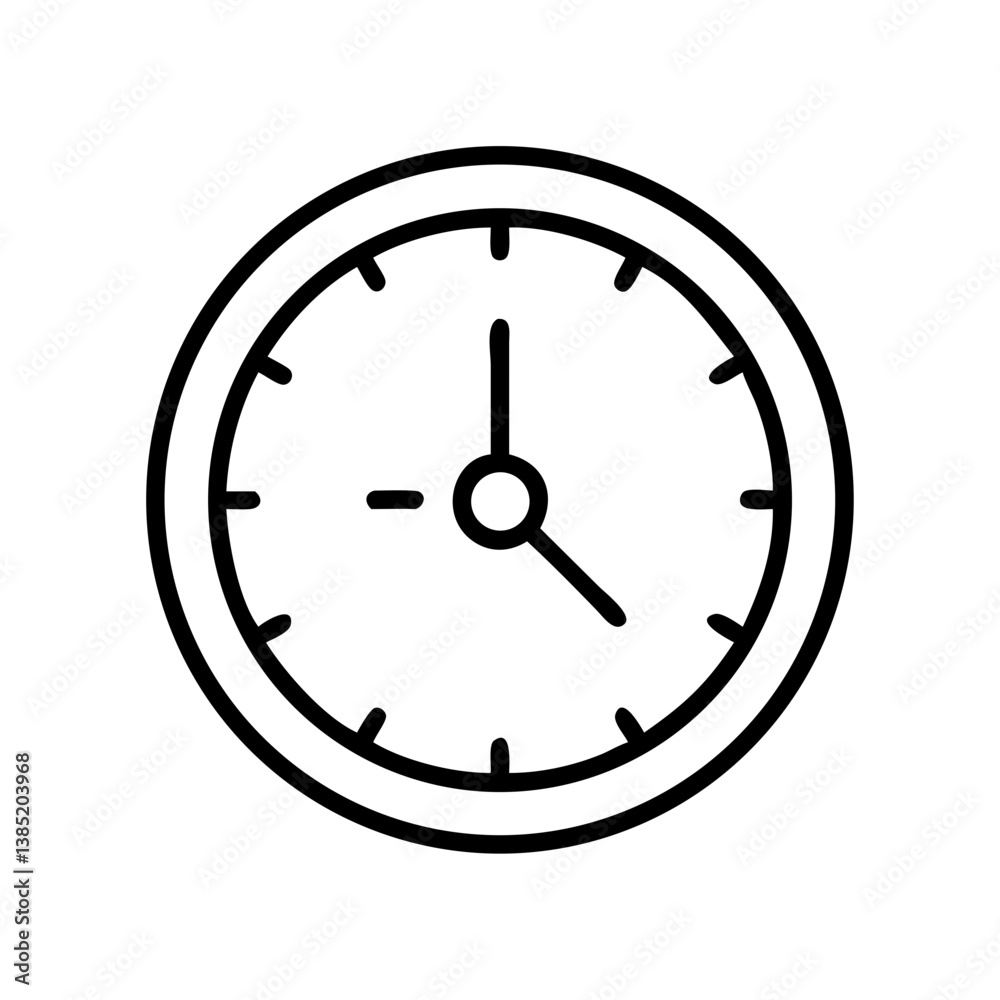 clock icon flat vector clock icon flat vector
