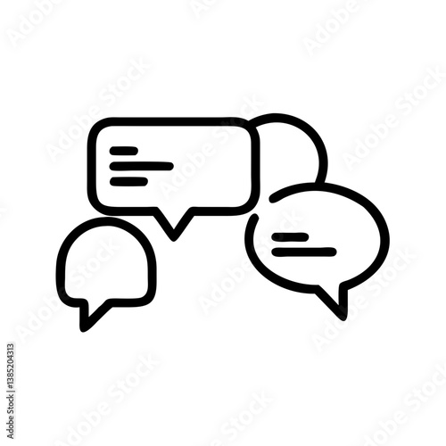 communicate flat vector