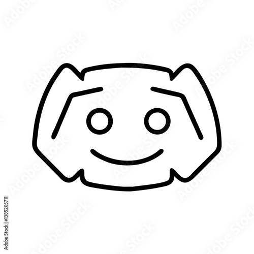discord icon flat vector