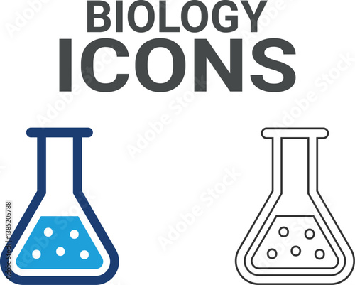 Blology icons. It contains classroom, student, and teacher icons. Education and knowledge symbol. Solid icons vector collection.