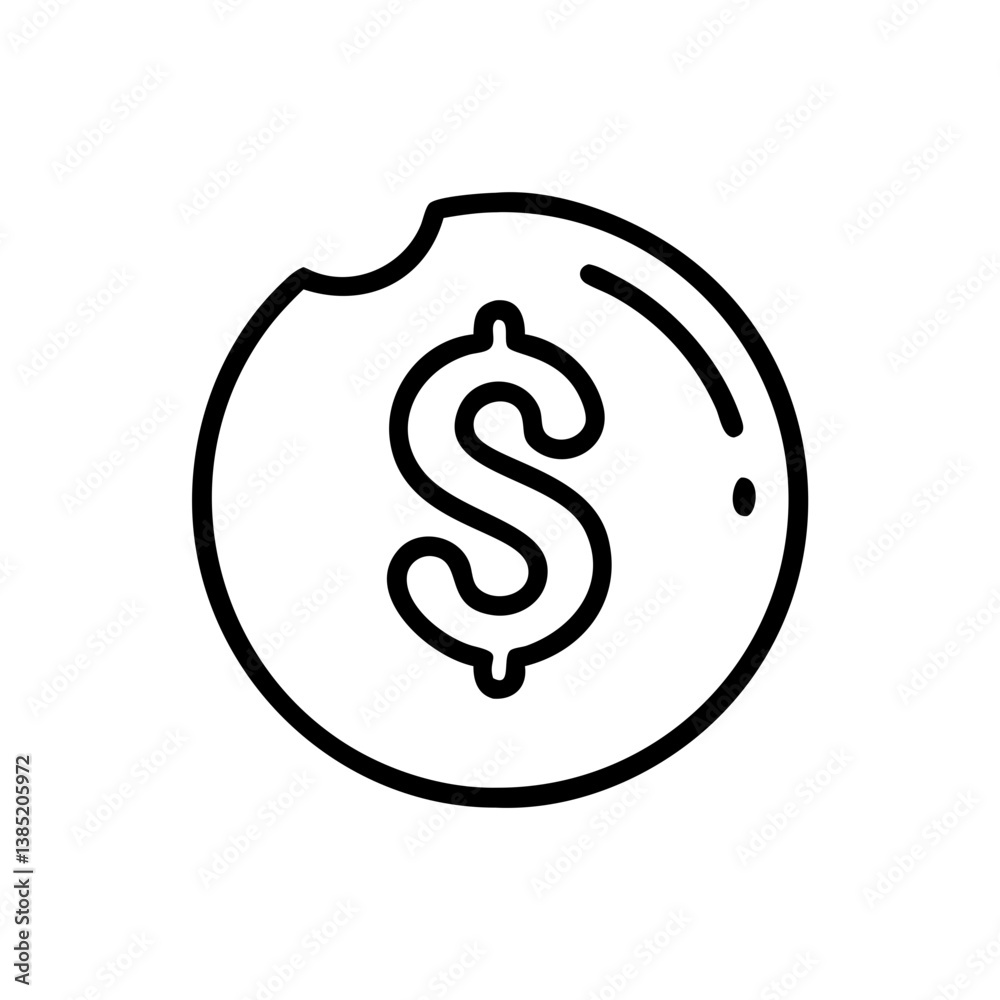 dollar icon flat vector dollar icon flat vector