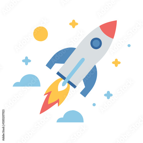  Elegant Space Rocket for Cosmic Journeys
