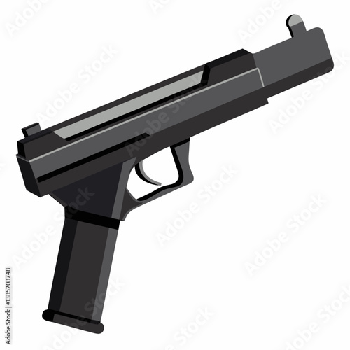 A firearm displayed against a plain white background, emphasizing its shape and design.