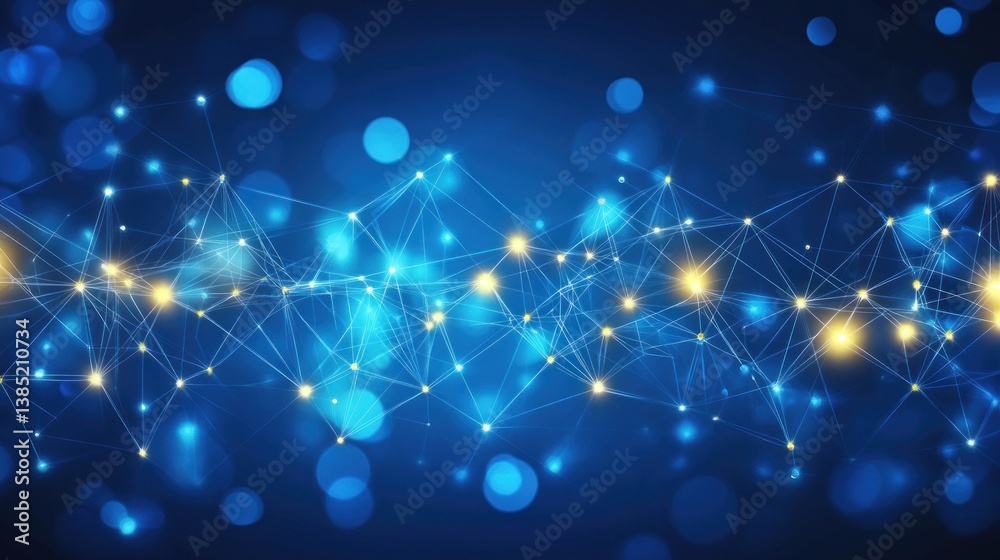 Fototapeta premium Abstract network connection graphic
