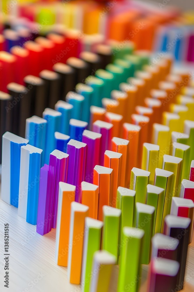 Vibrant Rainbow Color Blocks Abstract Background Vibrant Rainbow Color Blocks Abstract Background