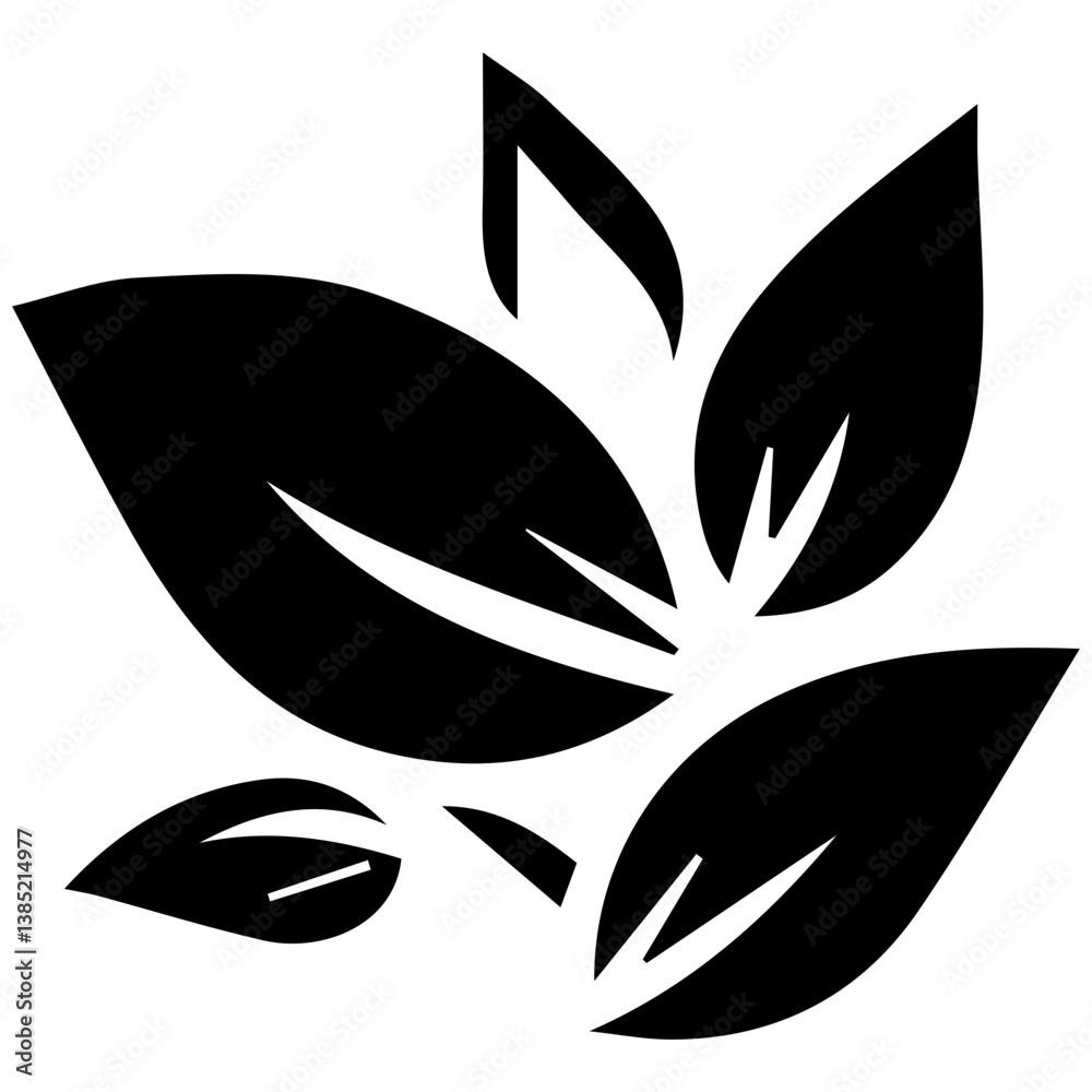 Fototapeta premium Abstract artistic summer leaf for stylish modern concepts