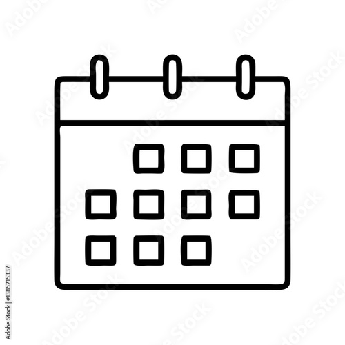 Calendar event schedule date meeting appointment reminder icon vector graphic illustration  character