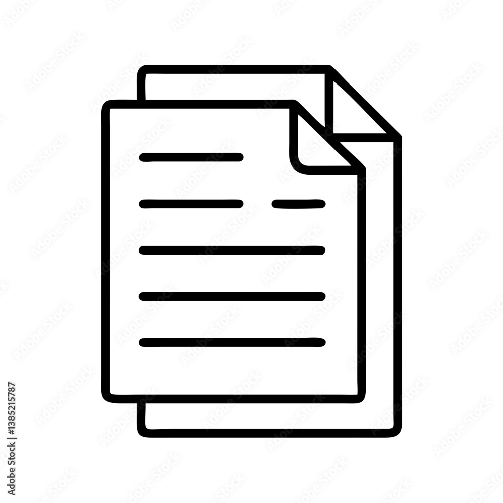 Document file paper icon vector illustration for business and office work related design needs now available Document file paper icon vector illustration for business and office work related design needs now available