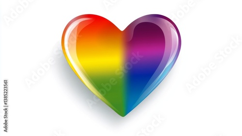 Free Download Pride celebration symbol digital art colorful heart online community vibrant love and acceptance - GFXLoad