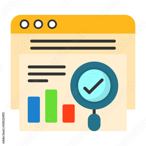 Web site Flat Style Icon