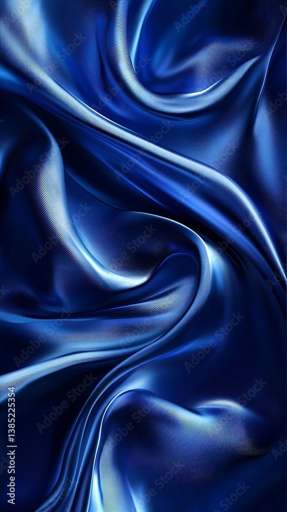 Fototapeta premium Minimalist deep blue gradient background, soft lighting transitions, professional and sleek ambiance for branding and advertising