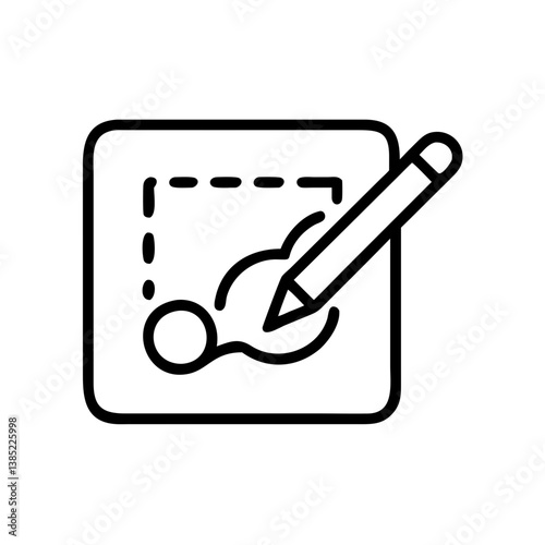 procreate icon flat vector