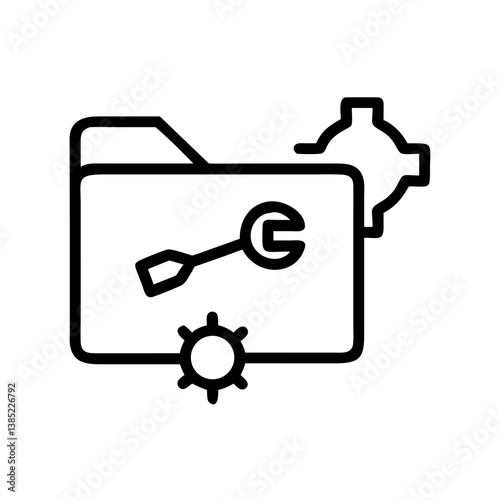 sdk icon flat vector