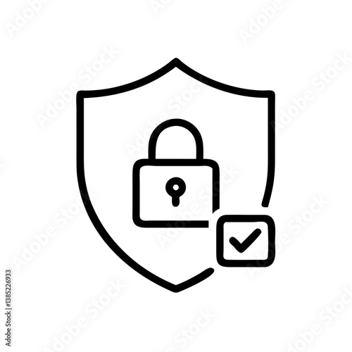 security icon flat vector